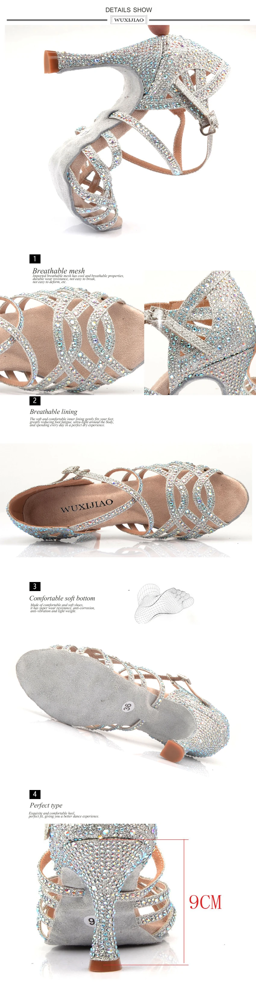 salto alto 9cm waltz software sapatos venda quente