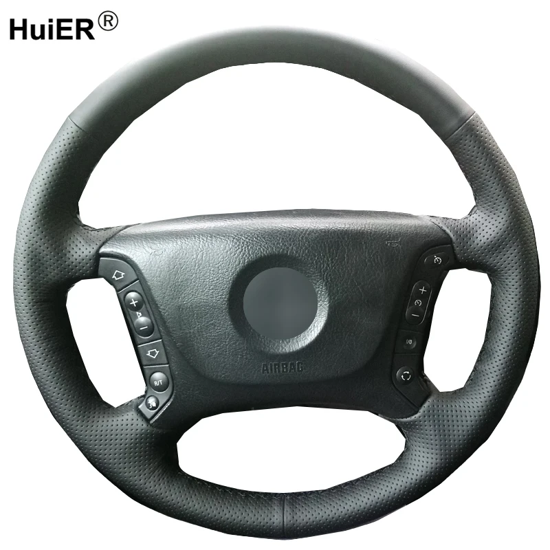 

Hand Sewing Car Steering Wheel Cover Non-slip Funda Volante Braid on the Steering wheel For BMW E46 318i 325i E39 E53 X5
