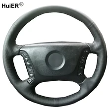 Hand Sewing Car Steering Wheel Cover Non-slip Funda Volante Braid on the Steering wheel For BMW E46 318i 325i E39 E53 X5