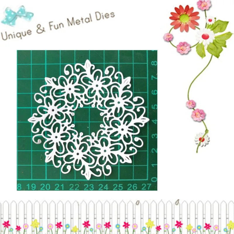 

Flower Circle Dies metal steel cutting dies stencil for DIY knife mould Scrapbooking Dies card photo album decoration craft