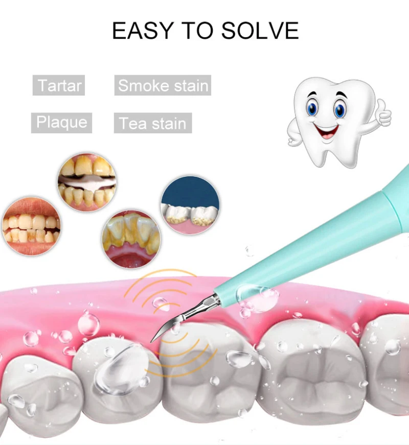 1 Комплект домашний стоматологический Портативный USB зарядка электрическая звуковая скалер для удаления зубов удаление пятен для зубов инструмент для чистки зубной щетки
