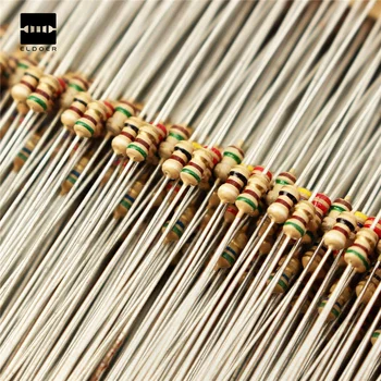 

New Electric Unit 2425PCS Metal Film Resistor 5% 1/8W 0.125W Assorted Kit 97 Values (1 ohm~1M ohm)