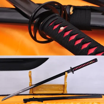 

HANDMADE FORGED BLACK FULL TANG BLADE JAPANESE SAMURAI NINJA SWORD VERY SHARP