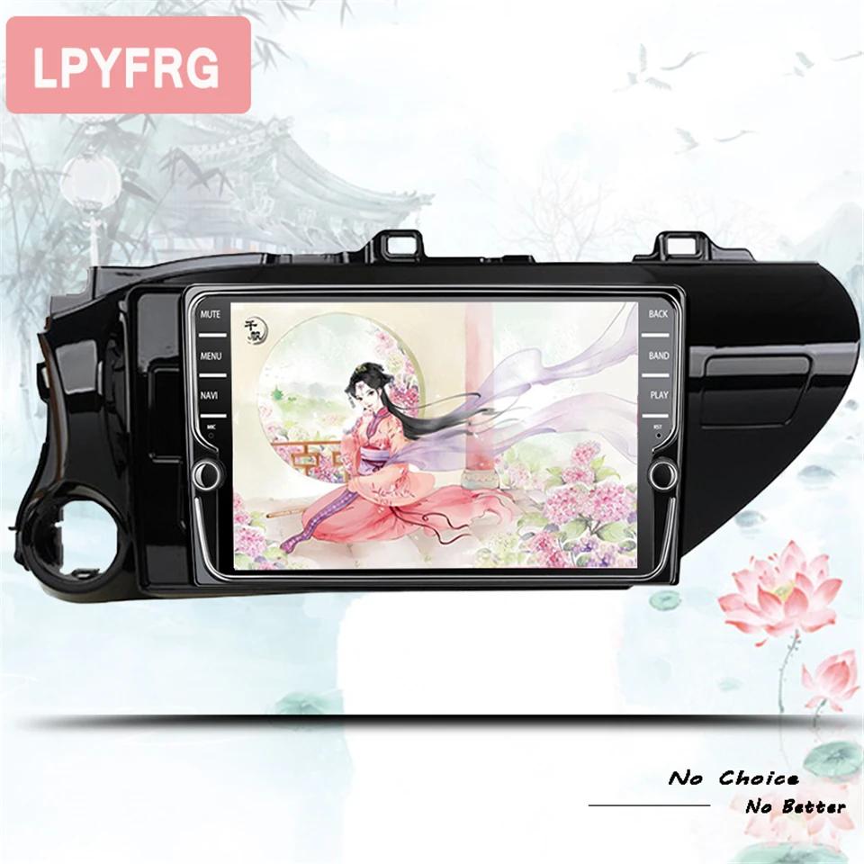 K1 K2 Android 9.1 car radio 2 din for Toyota Hilux 2016 - 2019 auto DVD on-board computer Navigatio