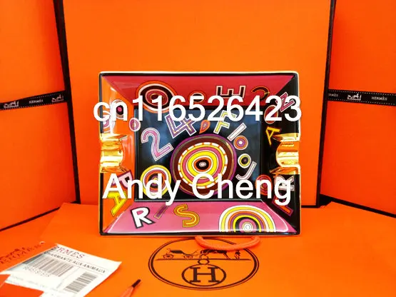 

2019 ceramic ashtray 20cm big size Luxury design porcelain cigar ashtray with Non-slip mat business gifts