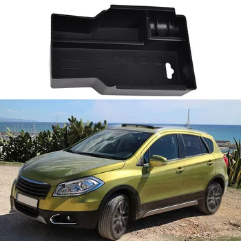 

Armrest Car Storage Box For Suzuki SX4 S-Cross 2014-2017 Black Replacement