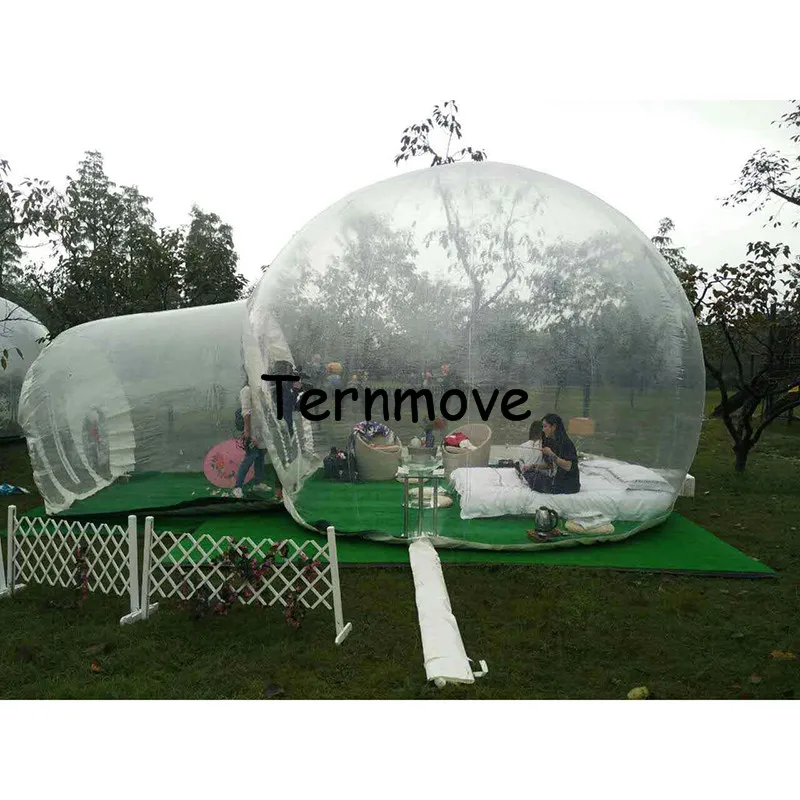 inflatable bubble camping tentinflatable outdoor advertising tents0.45mm pvc 5m diameter room with