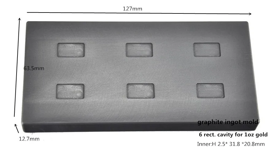 

graphite ingot mold for 1oz gold bar refining mold / Gold ingot Melting Crucible mold ,FREE SHIPPING