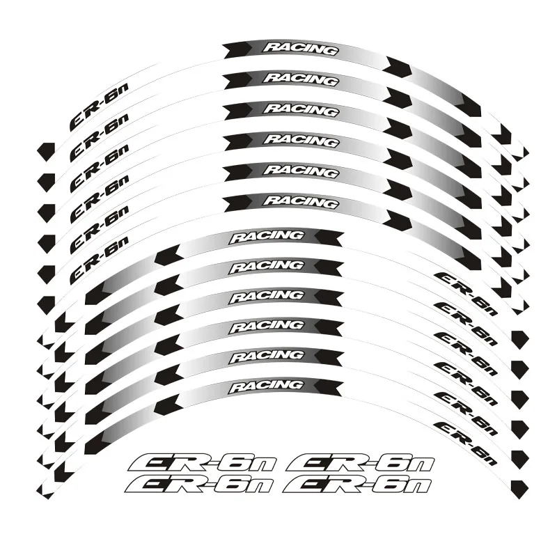 Лидер продаж мотоцикла высокое качество клейкую ленту 3м колесная наклейка светоотражающие наклейки обода стремени для Kawasaki ER-6N ER6N 7 цветов