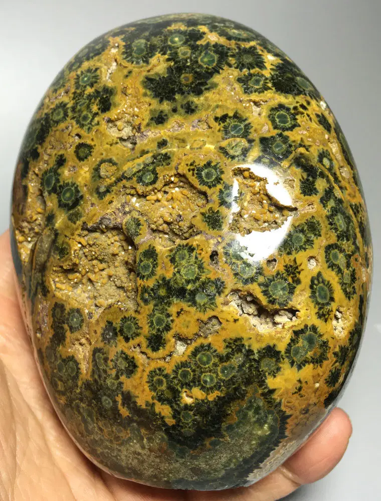 

933g Tchotchkes Raw NATURAL OCEAN JASPER QUARTZ CRYSTAL sphere HEALING healing crystals