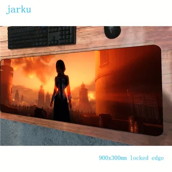 

bioshock mouse pad 900x300mm mats 3d Computer mouse mat gaming accessories cute large mousepad keyboard games pc gamer
