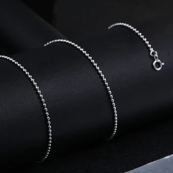 Sinya 925 sterling silver necklace chain Round beads design fashion DIY Jewelry biggest promotion 2017 Hot sale