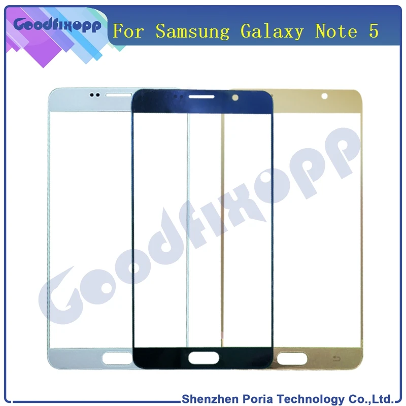 SM0028  For Samsung Galaxy Note 5 High Quality Outer Front Screen Glass Panel Lens Glass Lens Replacement With Free Shipping (3)