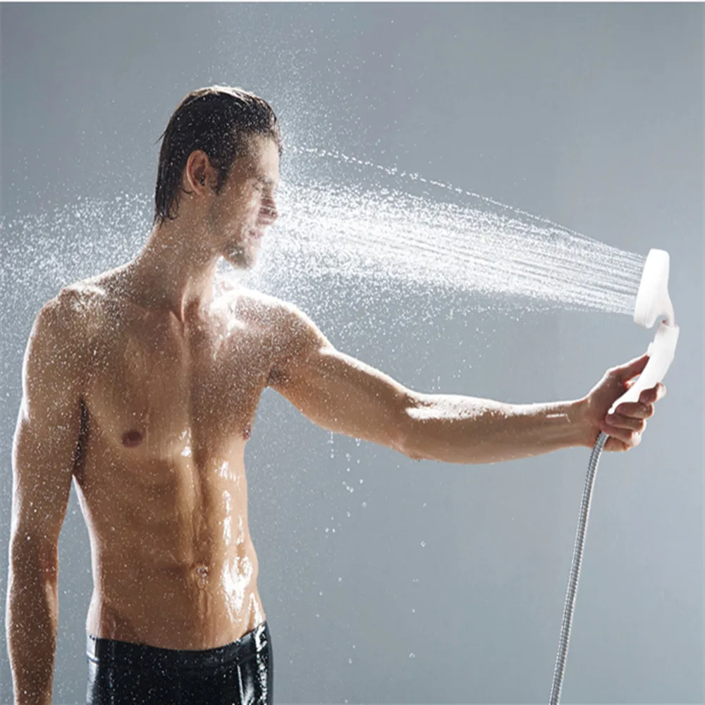 Pressurized water-saving hand held shower head with push-button switch Rotary Bathroom Douche Doccetta | Обустройство дома