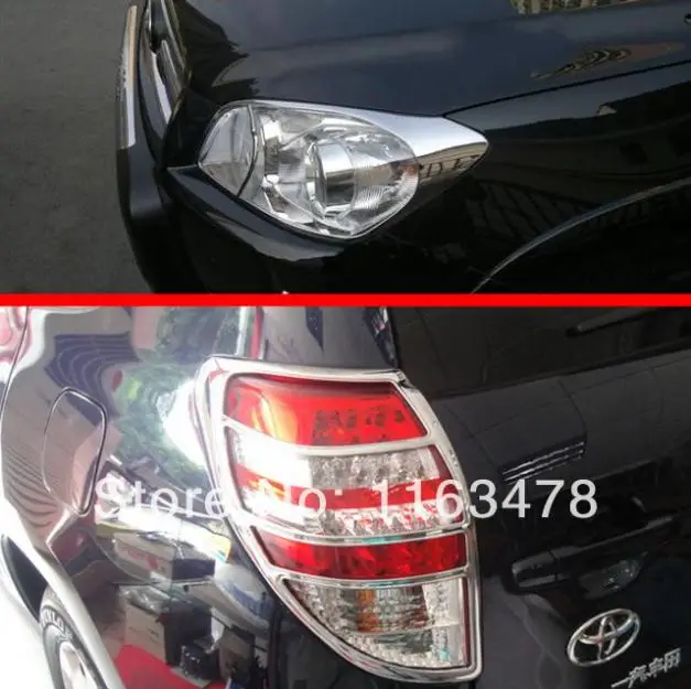 

For TOYOTA RAV4 2009 2010 2011 2012 ABS Chrome Head Light And Tail Light Lamp Cover Trim new
