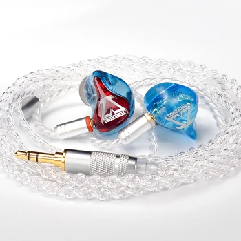 

New TONEKING T4 4BA Custom Made In Ear Earphone 4 Balanced Armature HIFI Music Monitor With MMCX 8-Core Silver Plating Cable