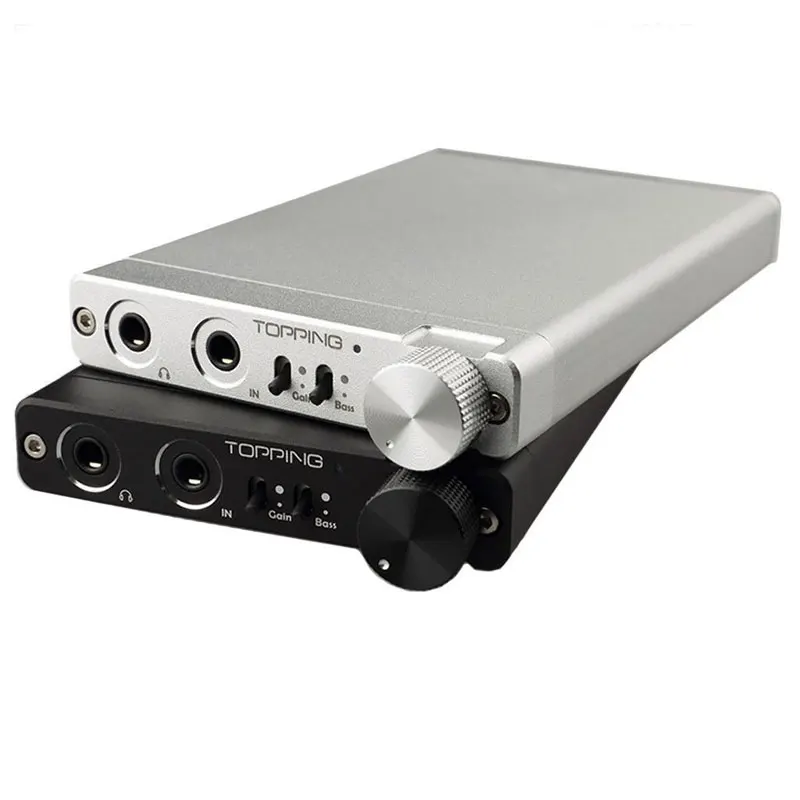 

2017 Original TOPPING NX3 Portable Earphone USB DAC Headphone Amplifier HiFi Stereo Audio Amplifier Amp TPA6120A2 Black / Silver