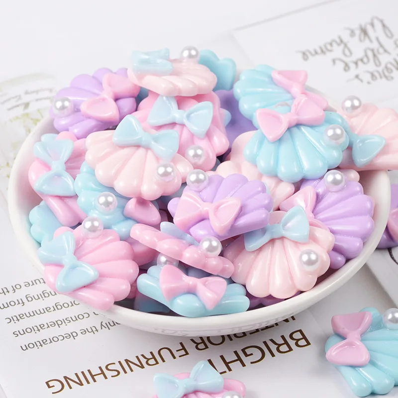 

Resin Pearl Shell Diy Material Polymer Clay Charm Slime Filler Accessories Supplies Plasticine Tool Interactive Toy Unisex Model