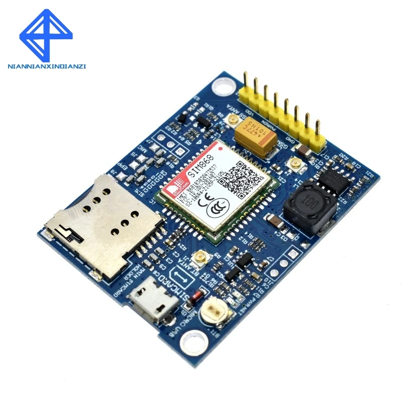 SIM868 GSM GPRS GPS BT сотовый Модуль MINI плата коммутационная вместо SIM808|Интегральные