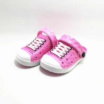 Обувь для мальчиков и девочек; Новинка г.; летние детские цветные сандалии и шлепанцы; импортные товары; дышащая детская обувь - Цвет: -H51-Pink-