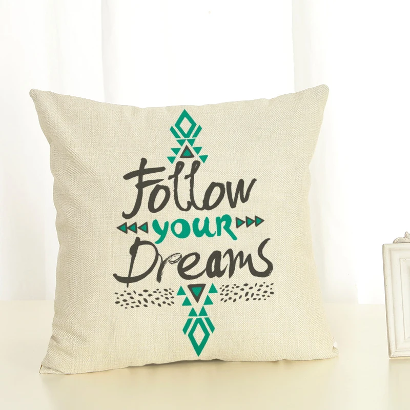 

RECOLOUR fashion Alphabetic text words hearts cushion cover home decorative pillow covers cojines decorativos para sofa 45*45cm