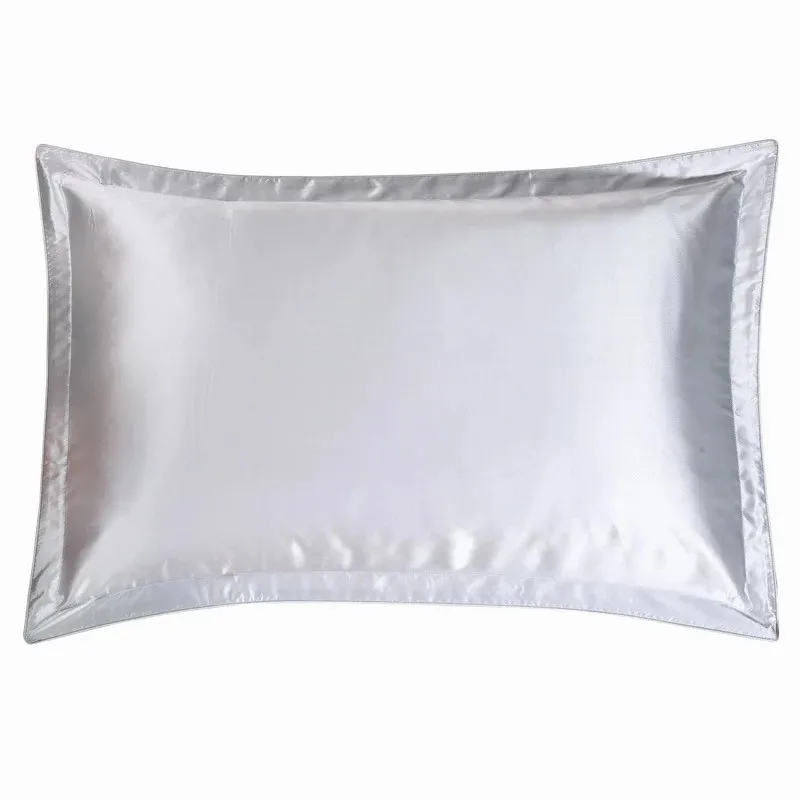 

100% Mulberry Silk 19 mm Ivory Beige Brown Pink Purple Colors Double Silk Pillowcases 74 x 48 cm Ordinary 2 Pieces on sale MS04