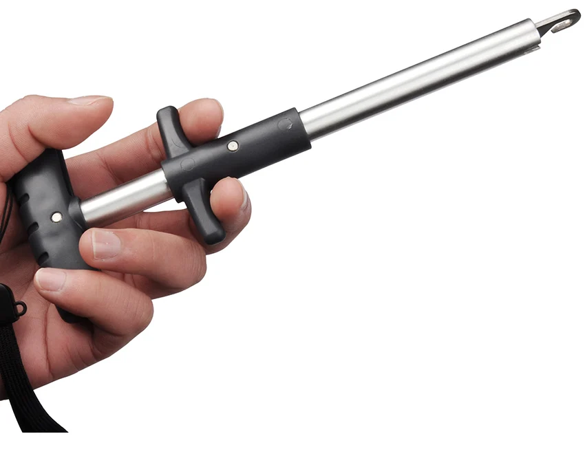Пистолет-стиль рыболовный крючок легкий и портативный приманка на рыболовный крючок для удаления высококачественной алюминиевой трубки крюк Съемник