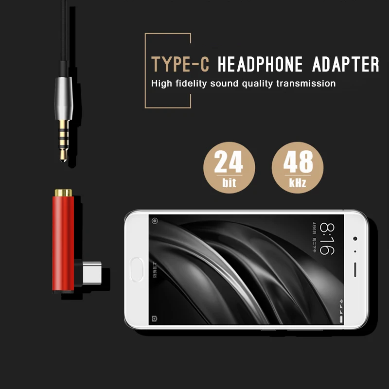 AUX Audio Cable USB Type C To 3.5mm Jack Headphone Adapter Type-C Earphone Converter For Xiaomi Mi8 For Letv Le2 Audio Splitter