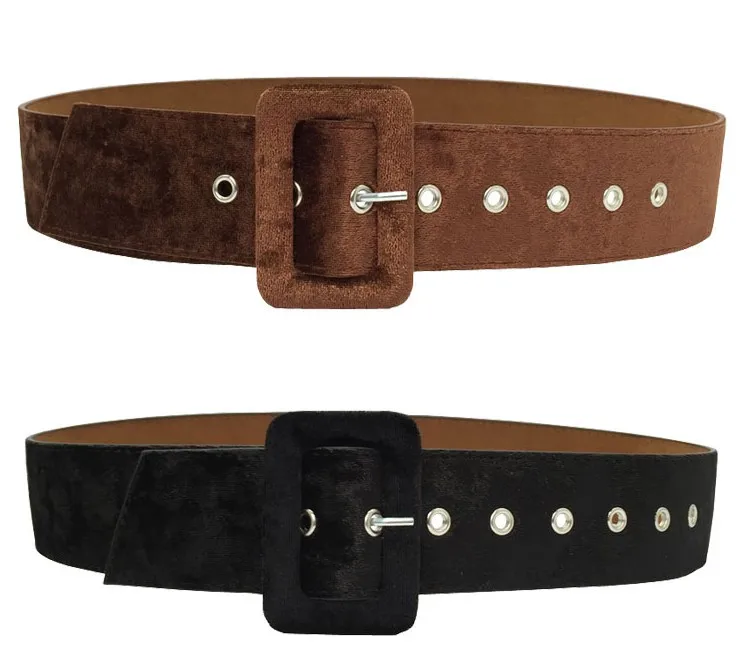 wide fabric belt