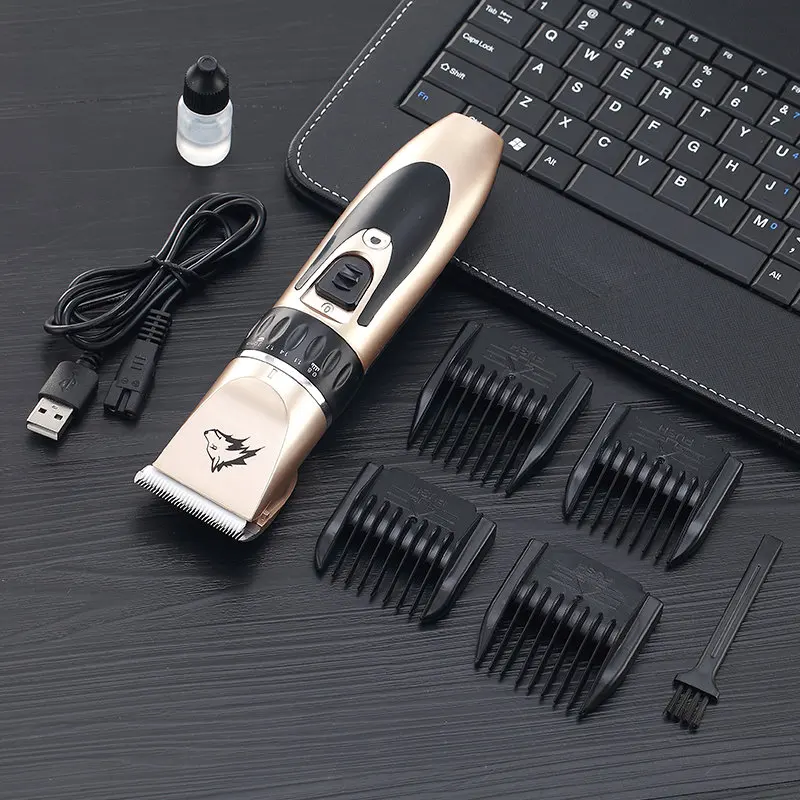 Профессиональная машинка для стрижки собак и кошек USB зарядка триммер шерсти