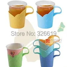 Кофе и чай инструменты пластик PP CE ЕС CIQ одноразовый держатель для чашек держатель бумажного стакана