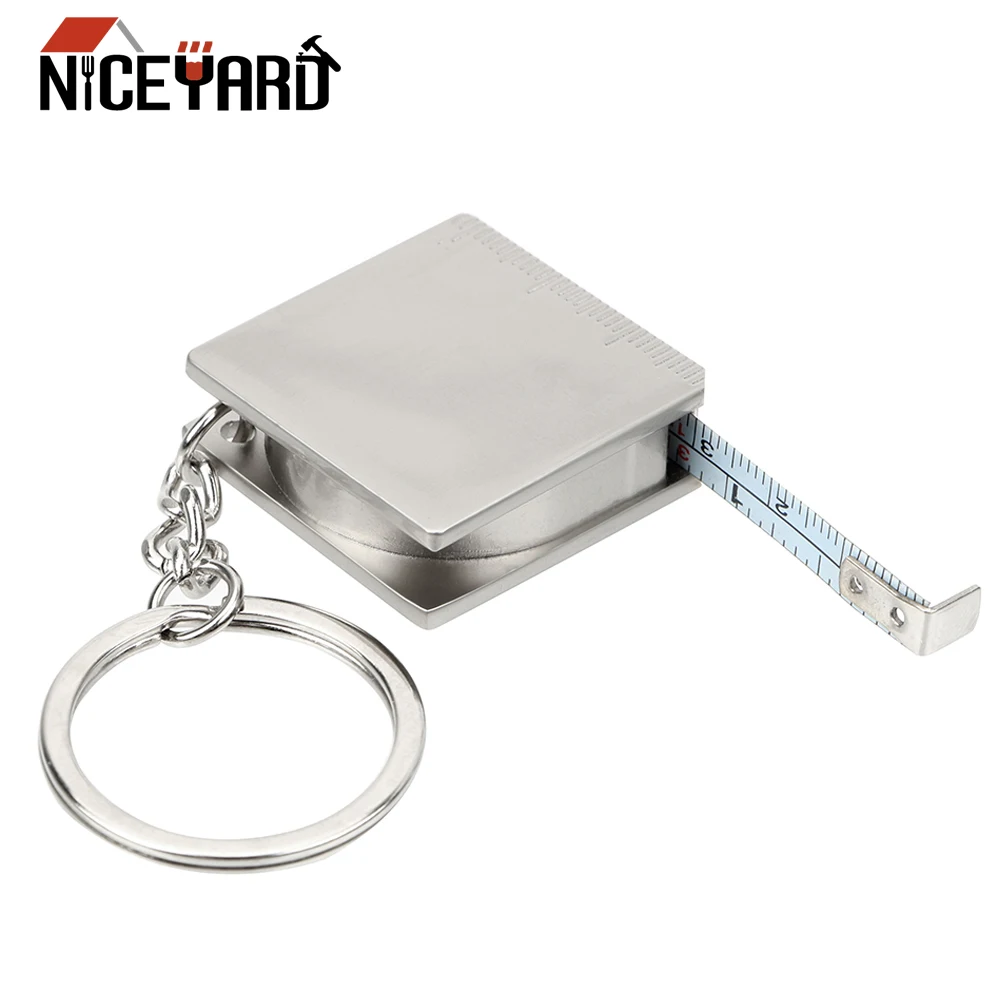 

NICEYARD Pull Ruler Retractable Ruler Measuring Tools Portable Key Ring Tape Measure Keychain Gauging Tools