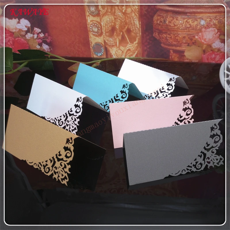  100 Pcs Guests Name Place Invitation Table Card Wedding Favor Decoration Laser Cutting Party Table  - 32864638050