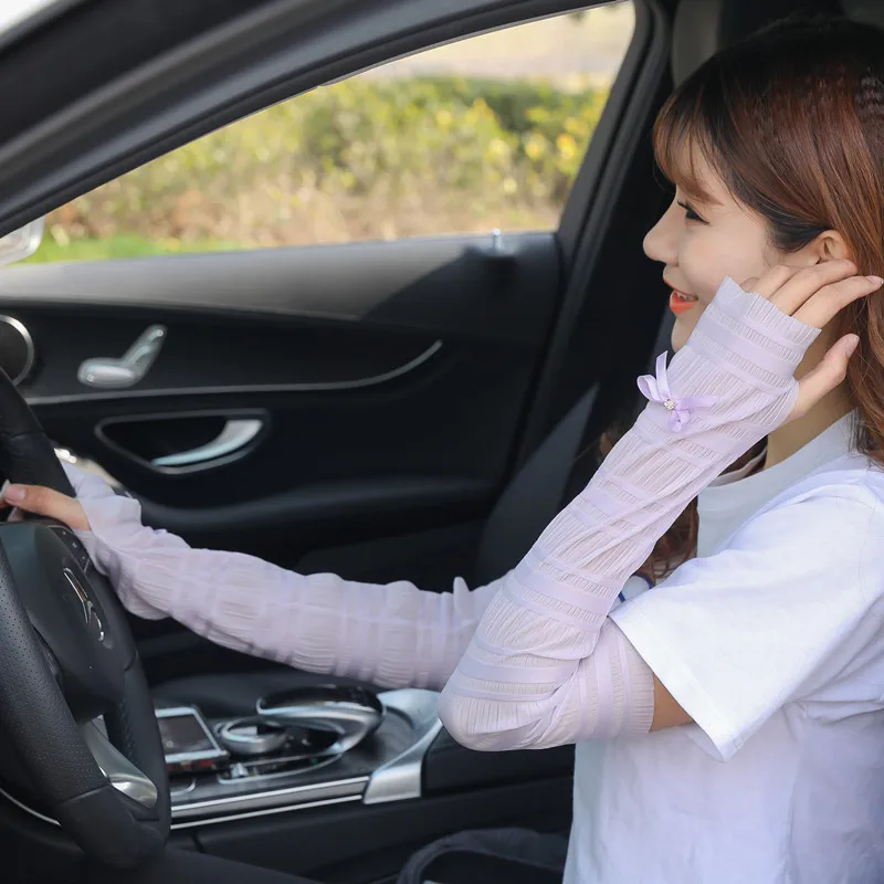 Летний тонкий срез Кружева Солнцезащитный рукав женский лед езда DrivingSports анти УФ