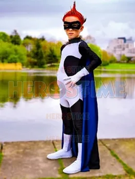 

The Incredibles Syndrome Buddy Pine Costume Custom Lycra Spandex Superhero Cosplay Halloween Zentai Bodysuit for adult/Kids