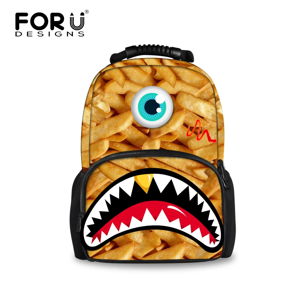FORUDESIGNS Green Cool Sling Eye Big Mouth 3D Printing Backpack For