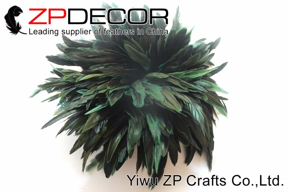 TURQUOISE Half Bronze Schlappen Rooster Feathers (2)