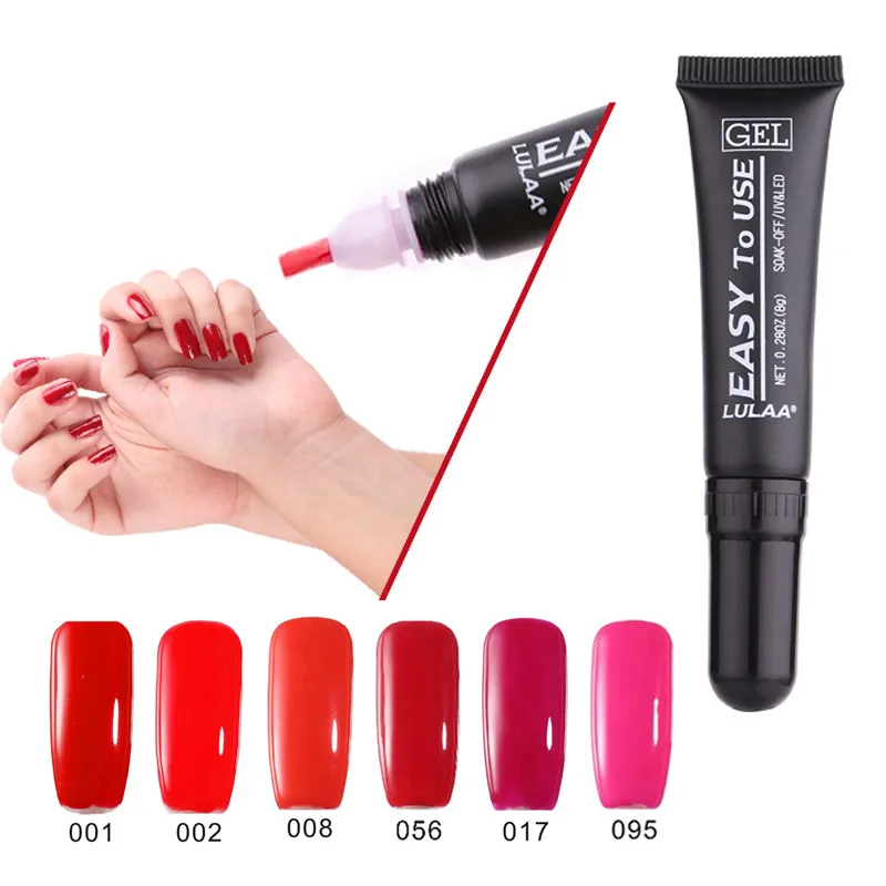 

LULAA 1Pc Nail Gel Polish 17 Colors 8.5 ml UV Curable resin UV&LED Shining Soak Off Easily gel polish Nails Art Becuaty TSLM1