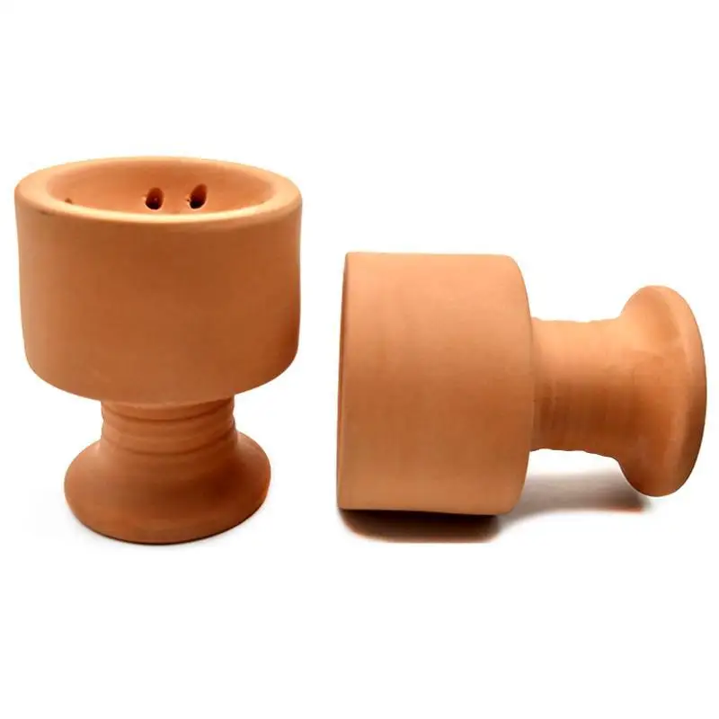 

1pc Red Mud Ceramic Porous Phunnel Bowl Hookah Head Shisha Bowl Ferris Bowl Hookah With Grommet Made of Ceramic