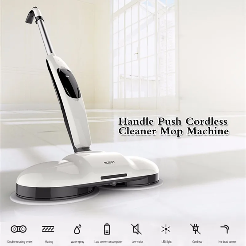 BOBOT MOP360 Cordless Electric Robot Floor Mops For Home Hand Push