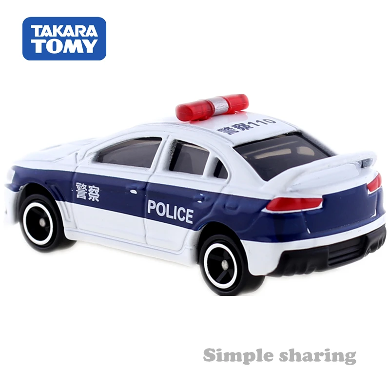 Takara Tomy Tomica CN 04 MITSUBISHI LANCER EVO LUTION форма полицейского автомобиля Литые металлические
