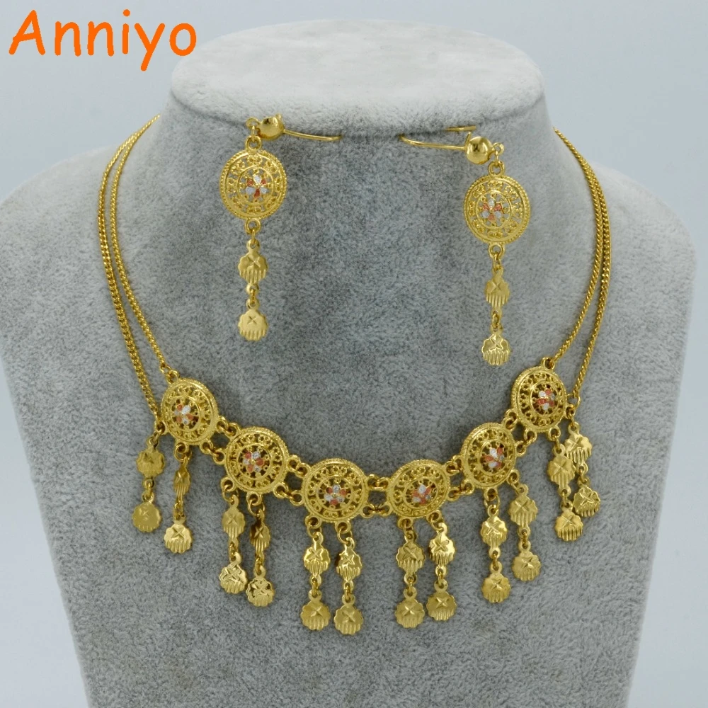 Buy Anniyo Middle East Necklace Earrings sets Mixed
