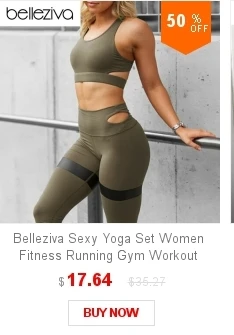 Belleziva, камуфляжные спортивные Комбинезоны для йоги, женские, сексуальные, без рукавов, одежда для спортзала, женские, сексуальные, для бега, тонкие, спортивные костюмы, танцевальный набор