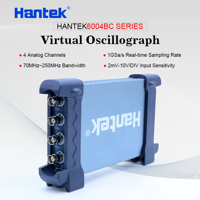 Hantek USB Oscilloscope kit 4CH analog channels 1GSa/s 70MHz 100MHz