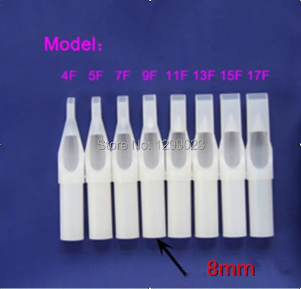 50 шт стерильные белые одноразовые пластиковые наконечники плоские наконечники 5F, 7F, 9F для иглы наконечники для ручки для труб колпачки для татуажа трубки