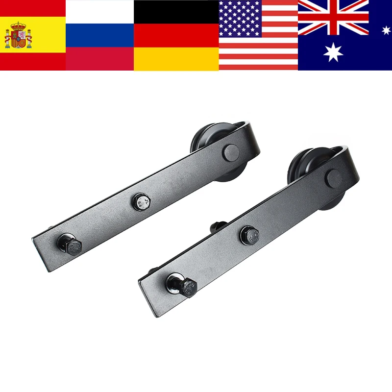 

6FT Modern Sliding Barn Door Closet Hardware Track System Unit for Single Wooden Door