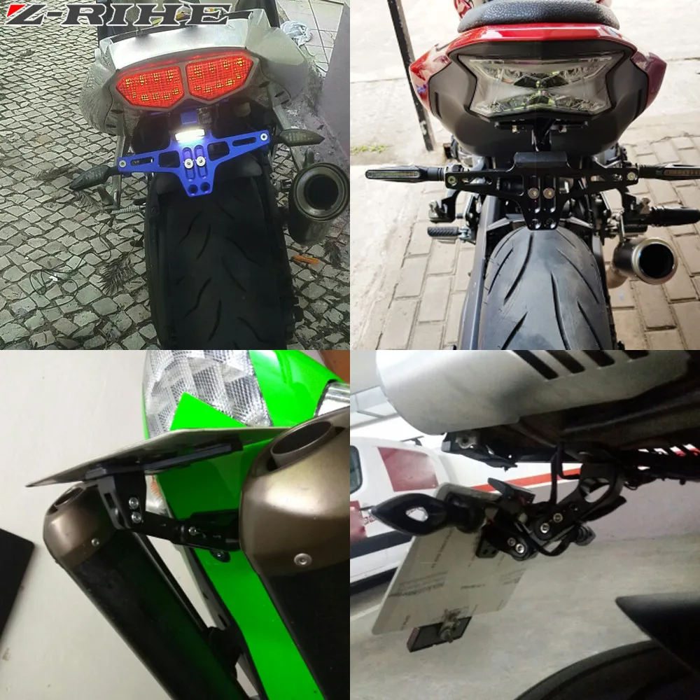 Алюминиевый держатель для номерного знака мотоцикла регулируемый угол Yamaha R1 R6 R3