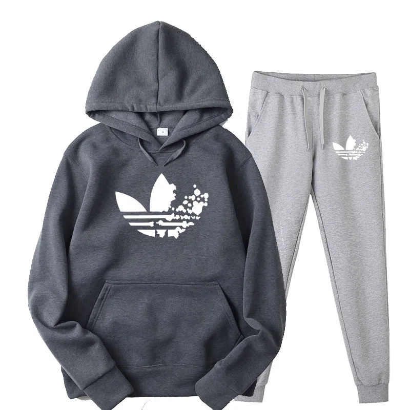 Fleece Hooded Pullover Fashion Brand Hoodies Sweatshirts+Sweatpants Suits Sweatshirt Men/Women Hoodie Tracksuit Sport Suit
