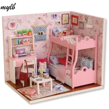 Mylb Кукольный дом Мебель Miniatura DIY Кукольные домики миниатюрный кукольный домик деревянный Игрушечные лошадки для детей Взрослые подарок на день рождения