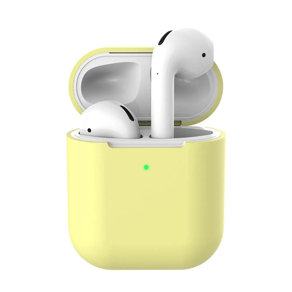 Bluetooth беспроводные наушники чехол для Apple AirPods 2nd ТПУ Силиконовые зарядки наушники Чехлы для Airpods 2 защитный чехол - Цвет: 05